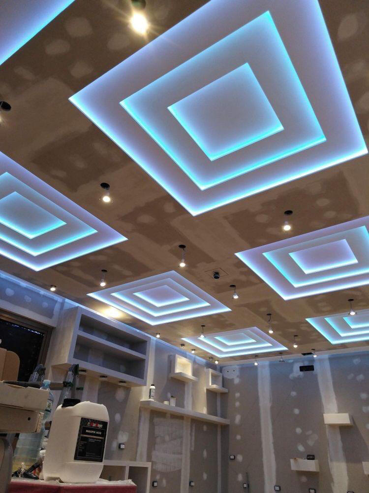 Gypsum board ceiling